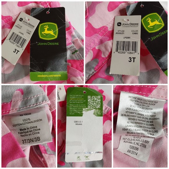 'JOHN~DEERE' CAMOUFLAGE OVERALL PANTS - Picture 14 of 16